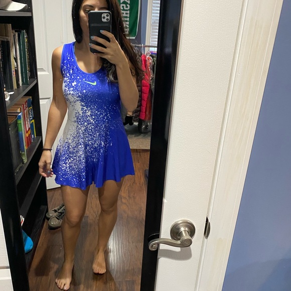 Nike Blue Court Power Women's Tennis Romper 🎾 - Picture 8 of 9